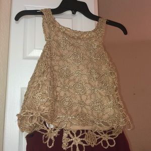 Two piece prom dress